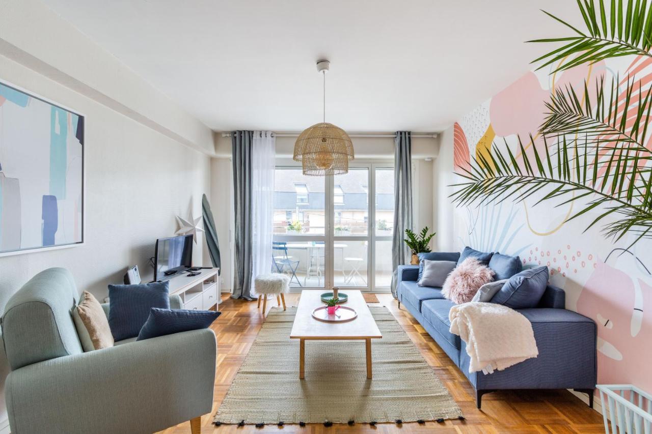 Rosa, Confortable 2 Chambres Avec Parking Dans Le Centre Rennes Ngoại thất bức ảnh